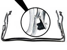 2 Türdichtungen Türgummis für Mercedes W123 Coupe C123 in Original Qualität