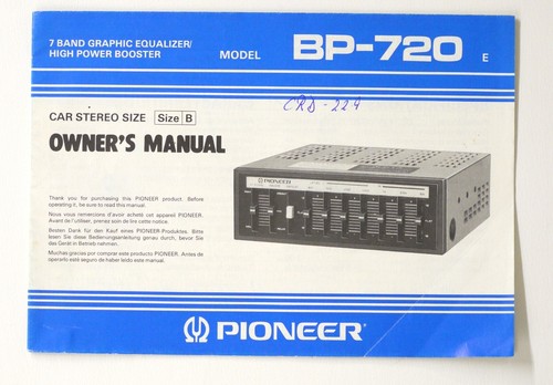 Original pioneer 720 car - original,