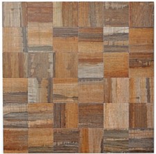 Mosaikfliese metall holzoptik - metall,