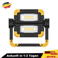 Halogen LED Arbeitsleuchte Akku Aufladbar Baustrahler Flutlicht Werkstattlampe