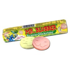 (12,05€/1kg) Mr. Blubber Brause-Pulver-Glückstaler, 83g Rolle