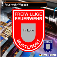Feuerwehr Wappen Aufkleber