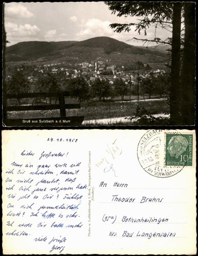 Ansichtskarte sulzbach der - ansichtskarte, an