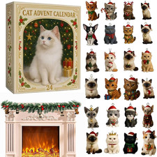 Adventskalender Katze Acryl 24