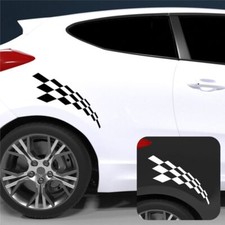 Racing Flag 2x Seitenaufkleber