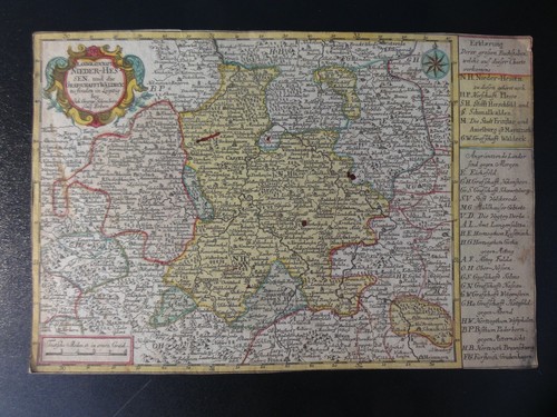 Nieder hessen landkarte - hessen,