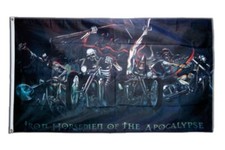 Fahne Biker Totenkopf Flagge  Hissflagge 90x150cm