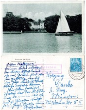 DDR 1957, Landpost Stpl. KARNZOW über Neustadt (Dosse) auf sw-AK m. 10 Pf. 