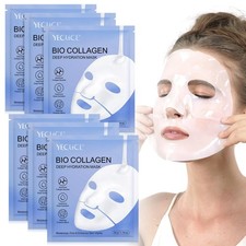 Bio Collagen Face Mask 6PCS, Korean Bio Collagen Mask Hydrating Collagen Mask...
