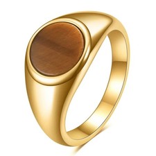 Siegelring Oval in Gold &