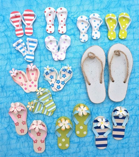 Deko badeschuhe flip - deko,