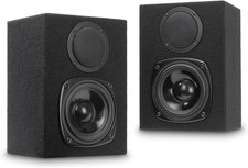 Dynavox TP 120W Regal-Lautsprecher DJ Monitor Paar Boxen passiv Trapez-System