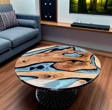 Rund Blau Epoxid Harz