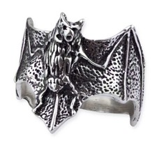Fledermaus bat gothic ring - bat,