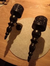 2 X Wandkerzenhalter Schwarz