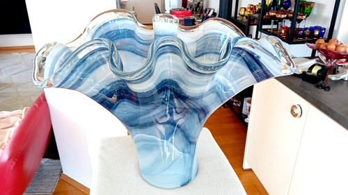 Xxl große schwere glas vase - große,