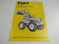 Prospekt Fiat Calzolari 500 All 4 30 PS Allradlader Schaeff Frontlader ca 1964