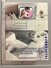 Telefunken Fernseher TV Farbfernseher Original Vintage Werbung 1969 Reklame ad