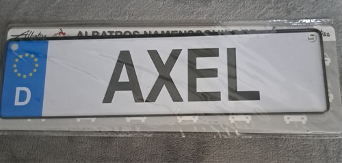 Namensschild axel 5x6 5cm - axel, 25,5x6,5cm