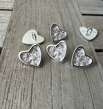 10 Stück silber Metallknöpfe