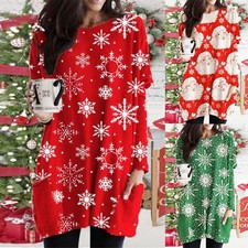 Damen Weihnachten Longshirt