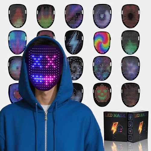 Led purge maske halloween - maske,