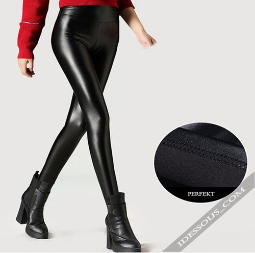 Sexy leder optik leggings - sexy,