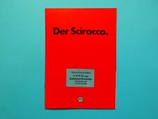 Prospekt / Katalog - VW Scirocco I - S, L, LS, GT, GTI, GL und GLI - 08/79