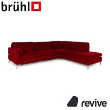 Brühl Alba Stoff Ecksofa Rot