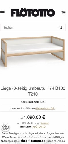 Flötotto liege bett - flötotto, plus