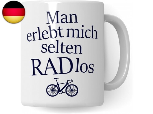 Fahrrad tasse lustig radlos - tasse, lustig,