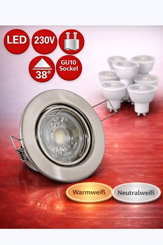 Stück led einbaustrahler - stück,