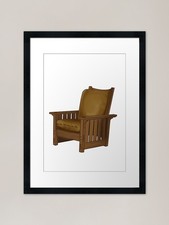 Stickley chair gerahmter - stickley,