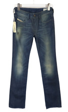 DIESEL Ronhary 008LK_Stretch Jeans Damen W26/L34 Straight Fit Whiskers Faded