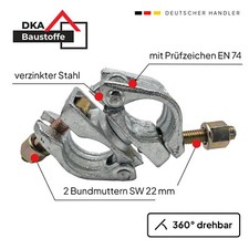 Drehkupplung mit Bundmuttern