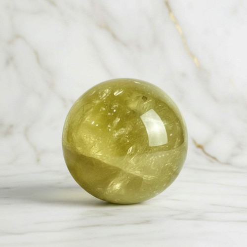 Citrin kugel 5cm edelstein - citrin, 6,5cm