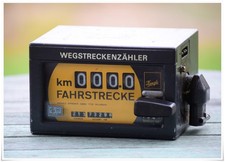 Wegstreckenzähler Taxameter Taxi  Kienzle Vintage Oldtimer Fahrstrecke Vintage