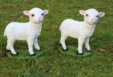 Lamm Gartenfigur Schaf Haus