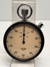 Heuer Stoppuhr Handaufzug läuft perfekt ca. 70er Jahre