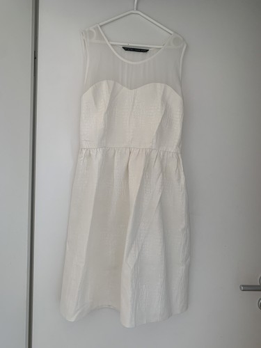 Zara kleid minikleid weiß - kleid,