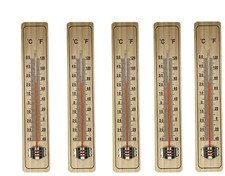 1-5 Holz Thermometer Außen Innen Außenthermometer analog Gartenthermometer
