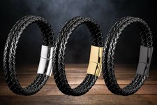 Lederarmband doppelt Herren