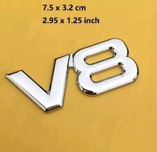 V8 Emblem aus Metall Aufkleber