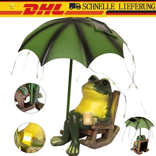 Solar frosch statue - solar,