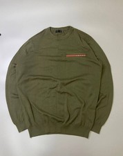 Prada Red Tab Sweater Green