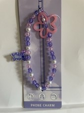 DISNEY STITCH PERLEN BLUMEN HANDYTASCHENANHÄNGER HANDSCHLAUFE NEU MIT ETIKETT PRIMARK