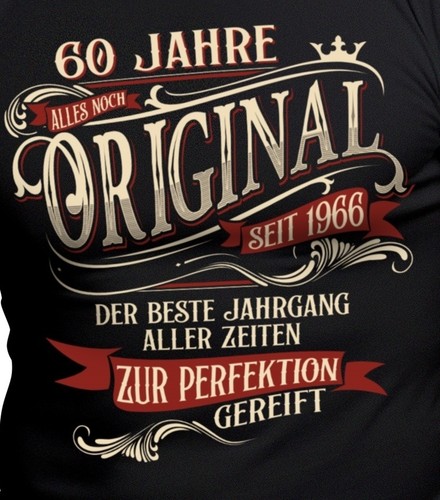 Geburtstag herren shirt - 60.geburtstag, t-shirt