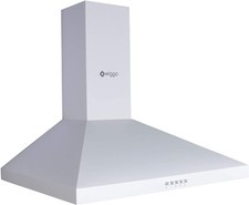 Wiggo Dunstabzugshaube 60cm I Wandhaube Abluft oder Umluft 300m³/h - Weiß