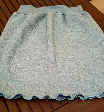 Walkloden-Rock Wollrock Wolle ❤️ Mein Röckchen Handmade Gr. 38 40 Neu Eisblau ❤️