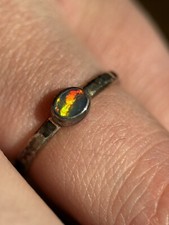 Opal Ring (Größe 57) Silber